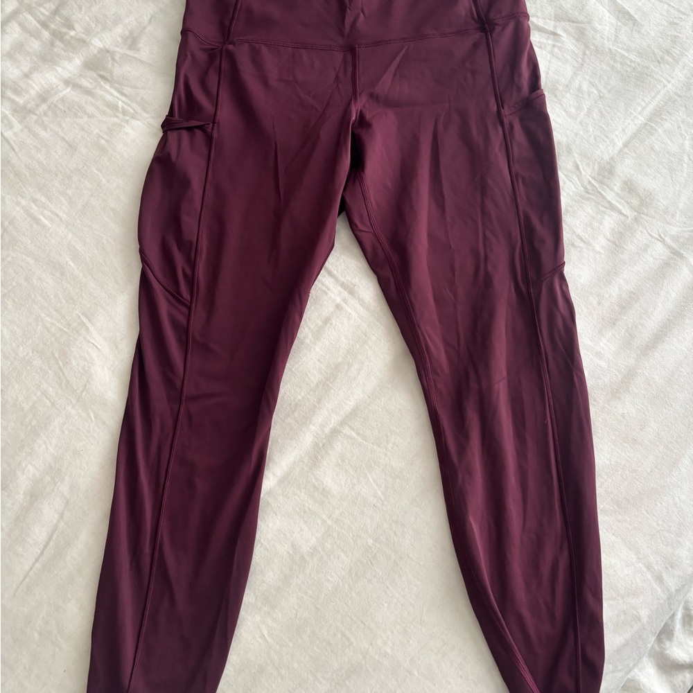 lululemon athletica Burgundy Leggings